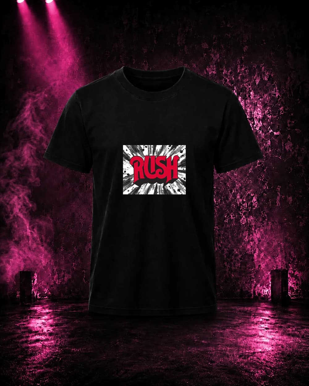 Release 18 — black rock music graphic t-shirt