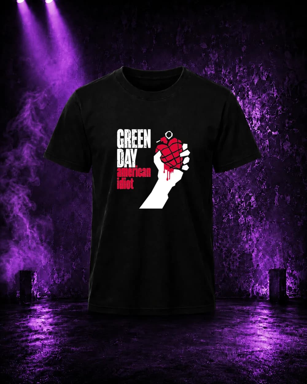 Release 43 — Heart Grenade — black rock music graphic t-shirt